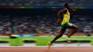 Jamaica's Usain Bolt shattered world records in the 100 and 200 meter races at the 2008 Beijing Olympics. Shown here in the 200 meters at Beijing, he's looking to repeat this summer at the London Olympics and add another chapter to Jamaica's great tradition of sprinting.